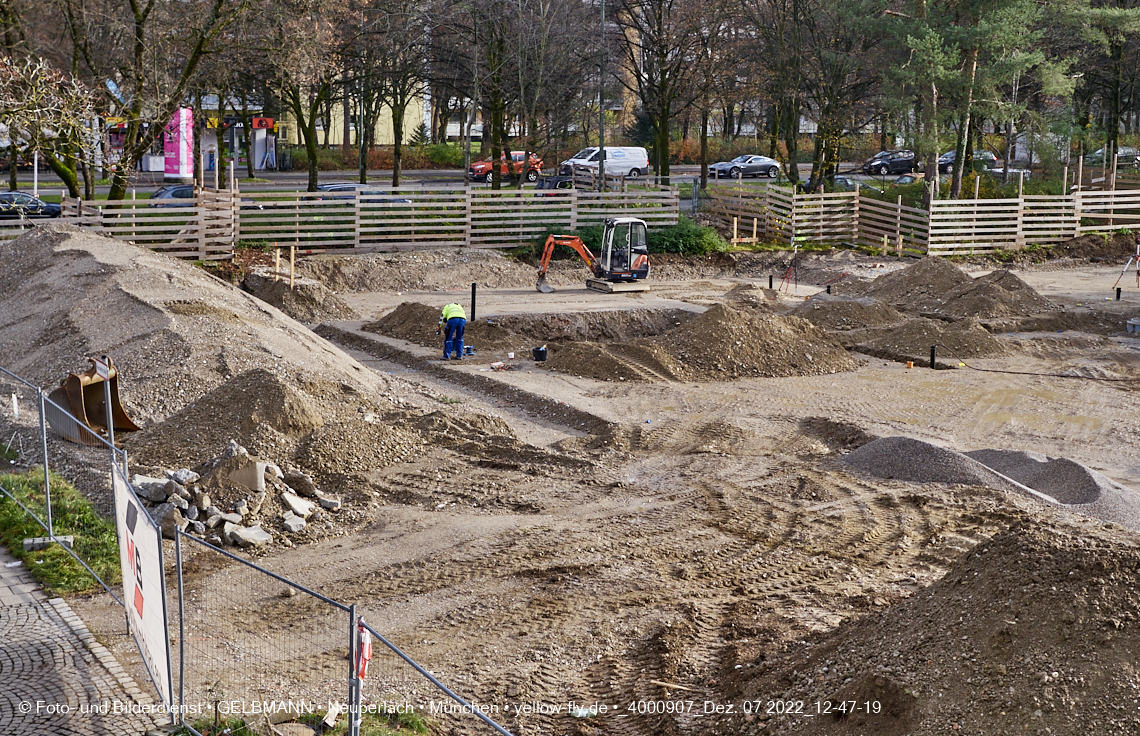 02.12.2022 - Baustelle an der Quiddestraße Haus für Kinder in Neuperlach
